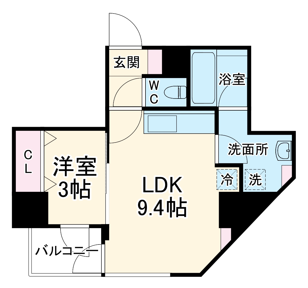 M.hills南森町の間取り