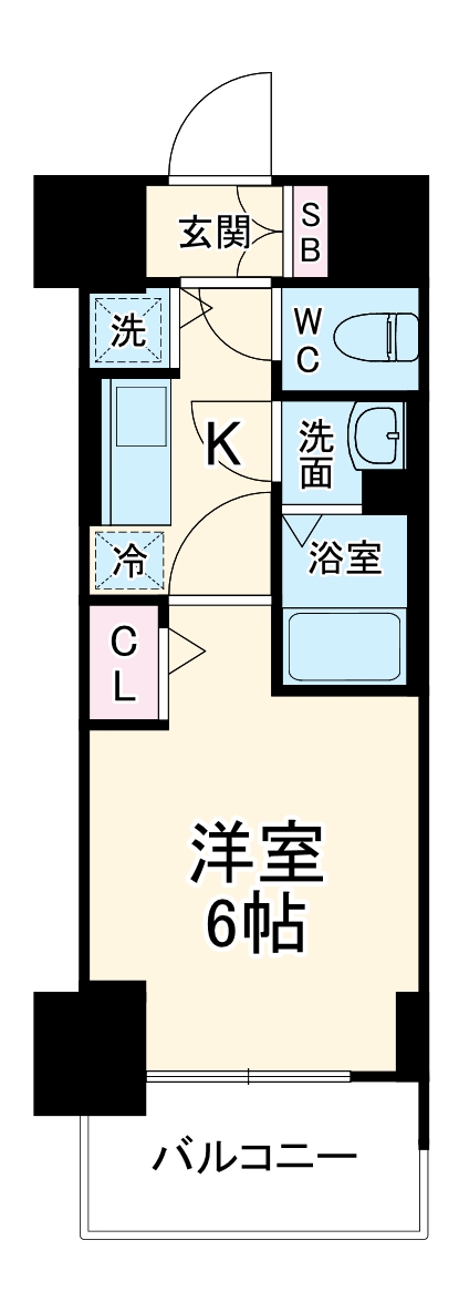 プレサンス天満橋チエロの間取り
