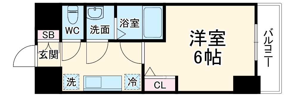 プレサンス天満橋チエロの間取り