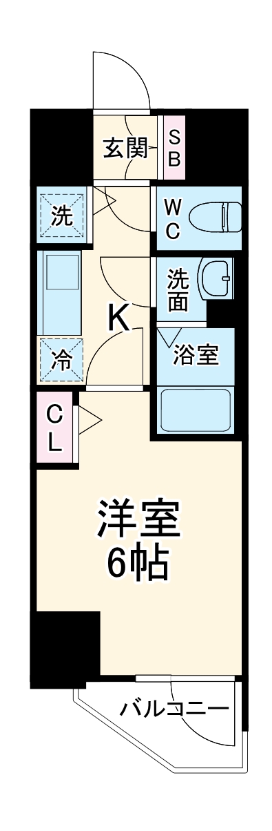 プレサンス天満橋チエロの間取り