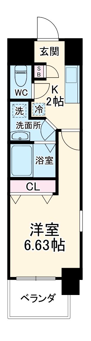プレジオ東天満の間取り