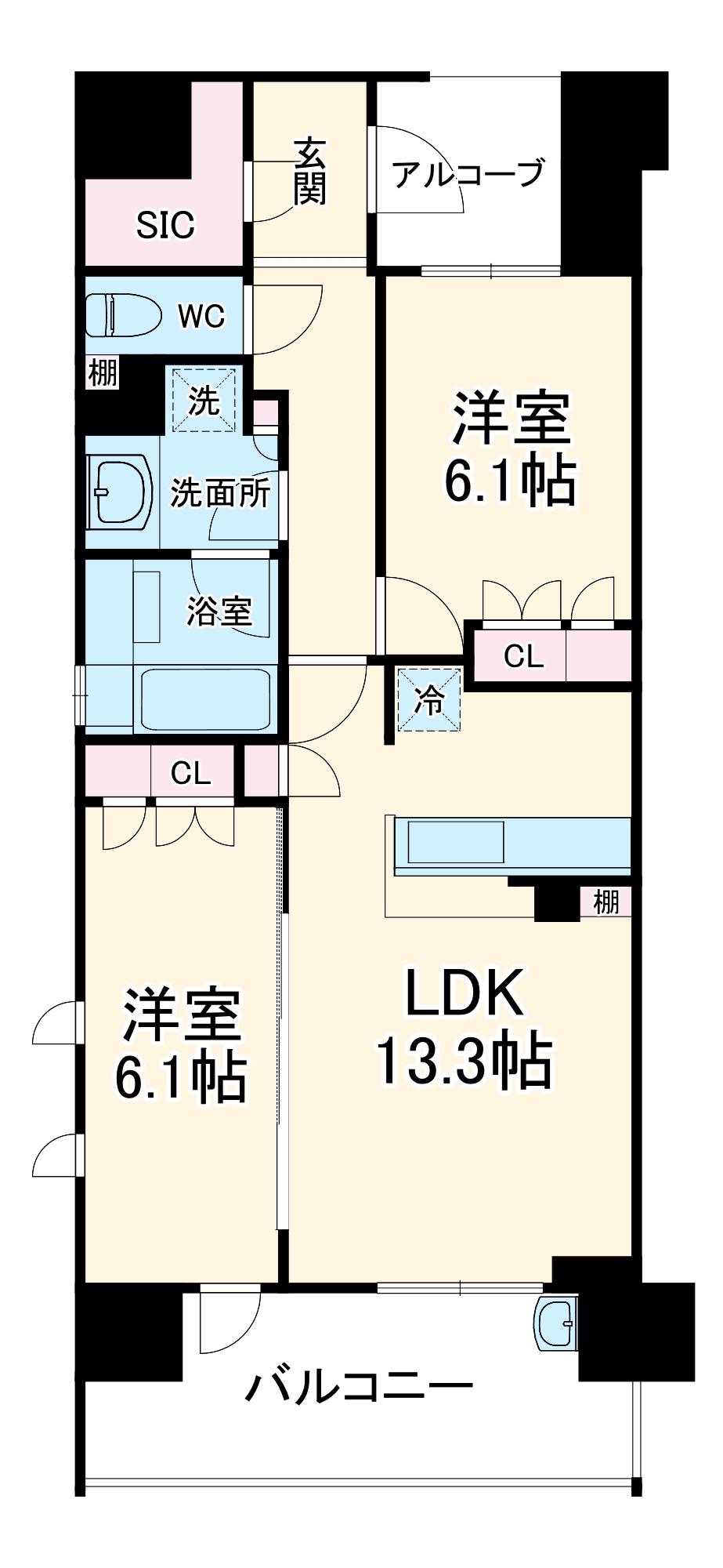 ウェリス西天満の間取り