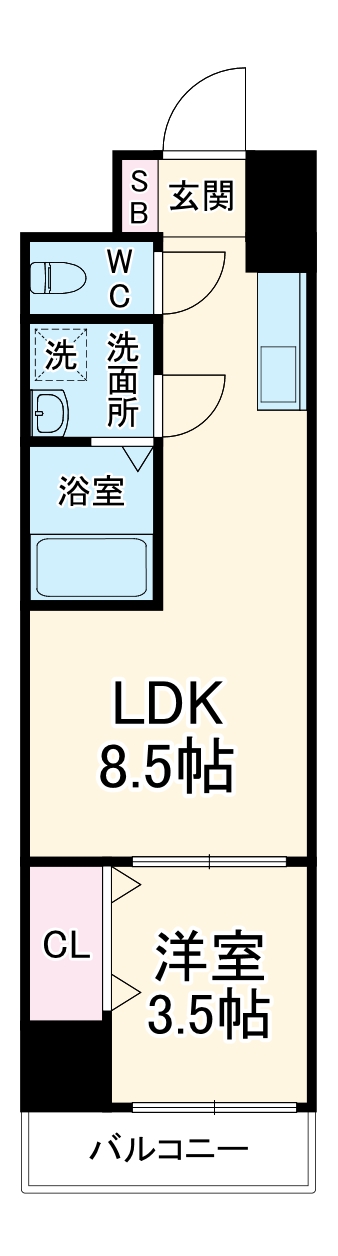 コートエスト都島の間取り