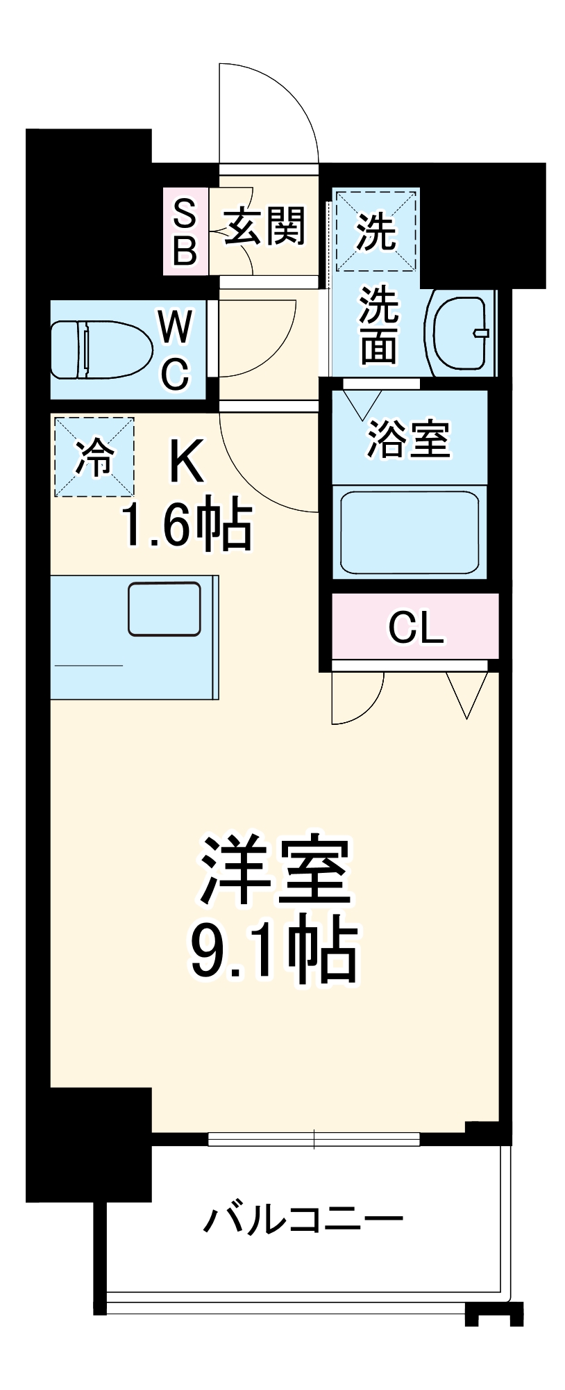プレサンス新大阪クレスタの間取り