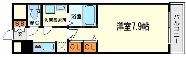 アドバンス新大阪Ⅴの間取り
