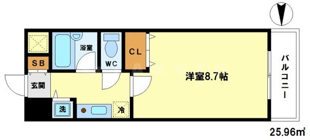 M&Mウメダイーストの間取り