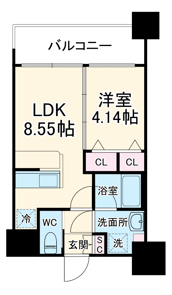 プレジオ城北の間取り