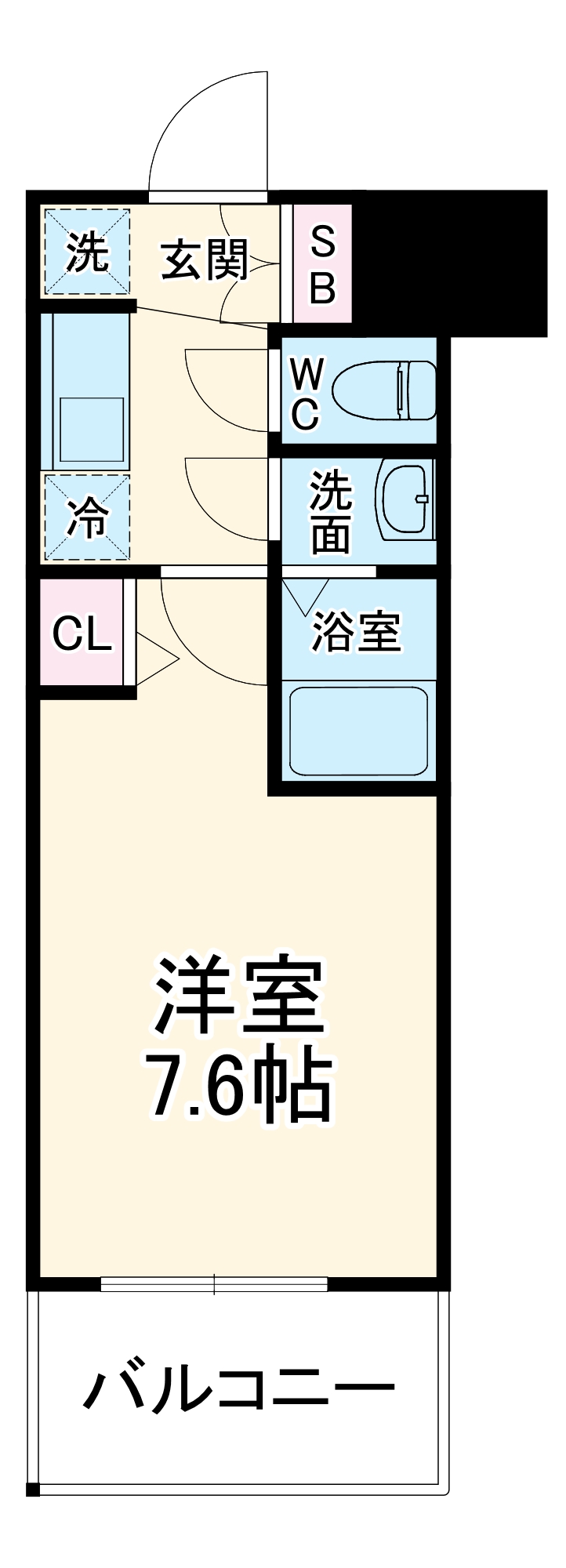 エグゼ天神橋の間取り