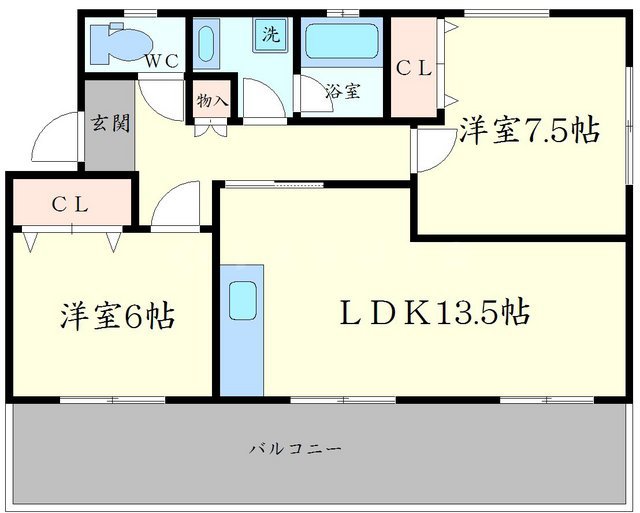 ハイライズ西田の間取り