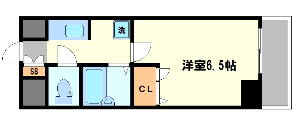 ローズコーポ新大阪８の間取り