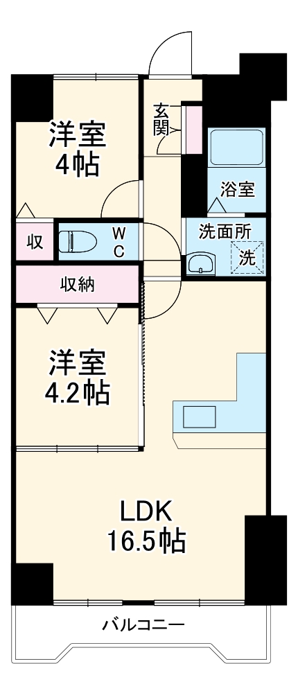 おおきに大阪天満サニーアパートメントの間取り