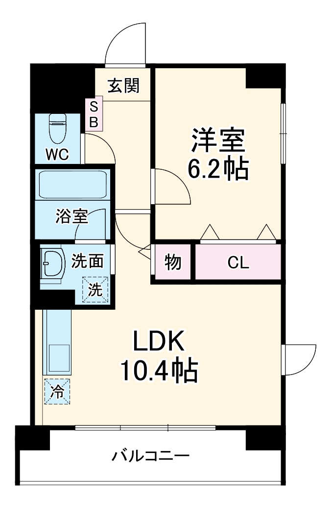 サクシード胤の間取り