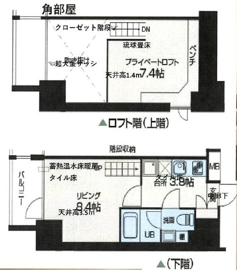 リセス大阪イーストの間取り