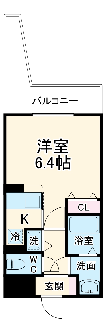 レジディア天神橋の間取り