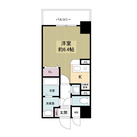 レジディア天神橋の間取り
