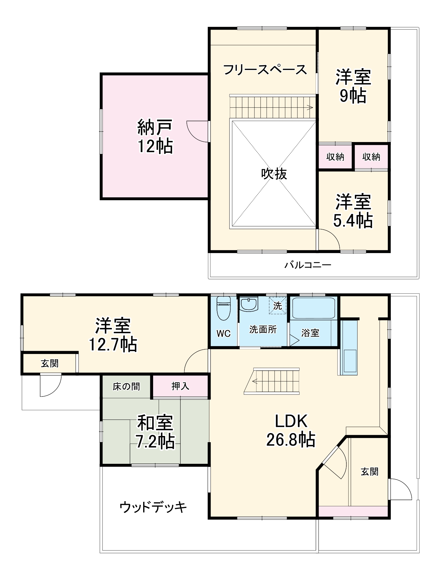Milky Houseの間取り