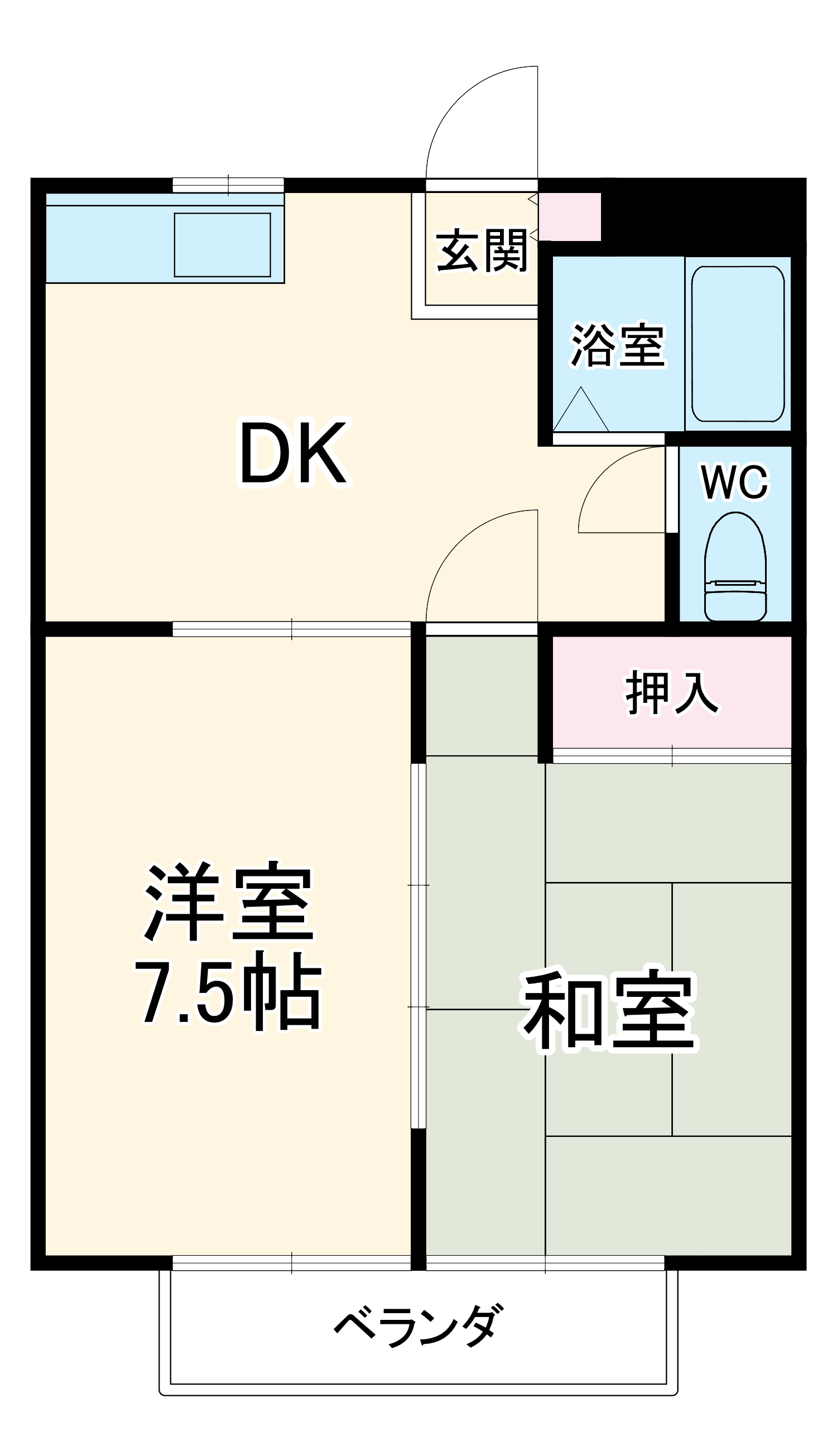 サニークレストマンションの間取り