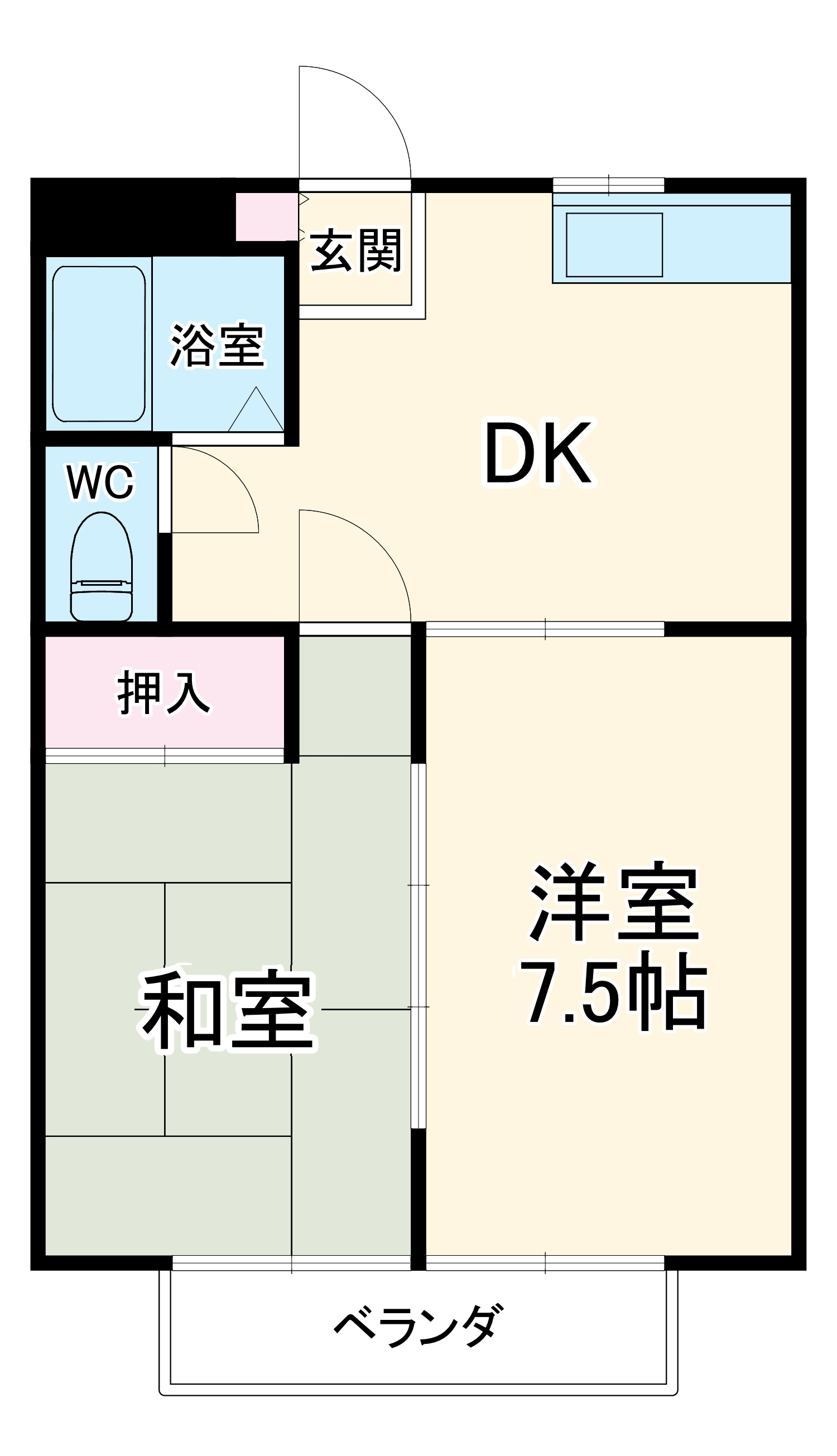 サニークレストマンションの間取り
