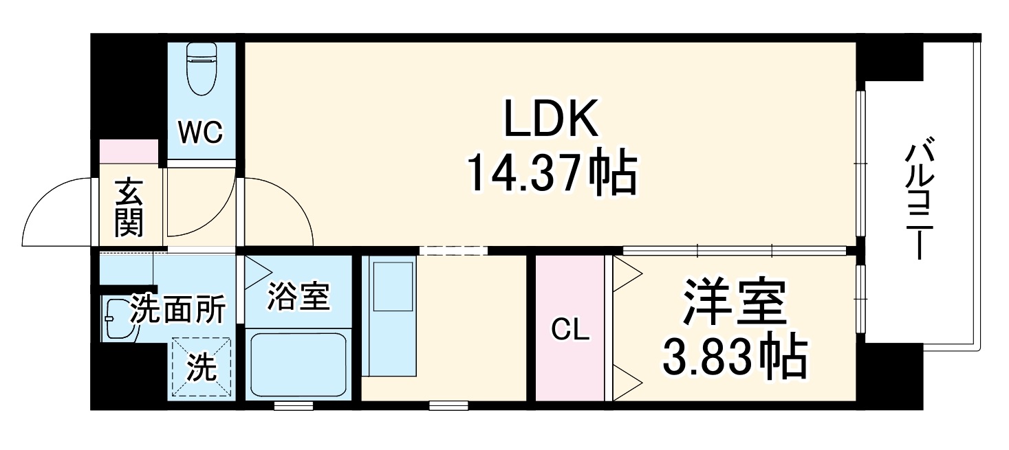 ブリリアント扇町公園の間取り