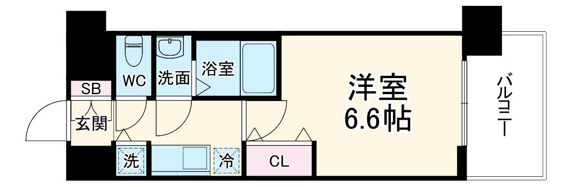 クリスタルグランツ東天満の間取り