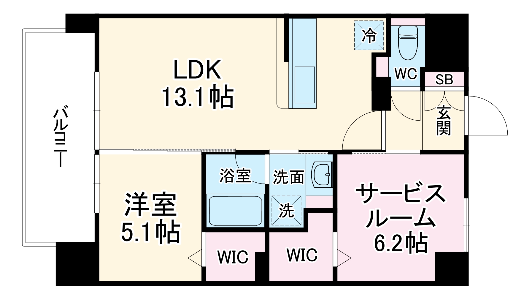 ERBAの間取り