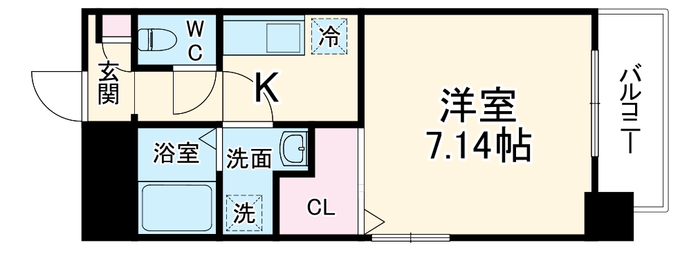 ネオシティ天神橋の間取り