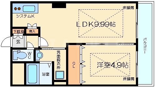 ノルデンタワー新大阪プレミアムの間取り