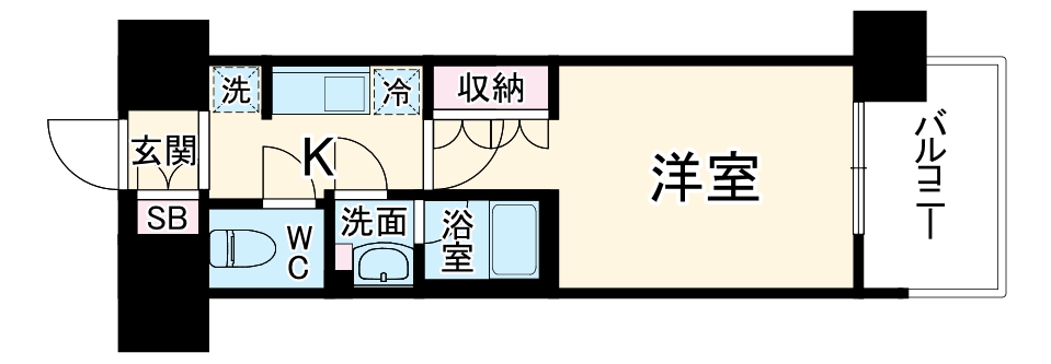 コンフォリア・リヴ新大阪Qの間取り