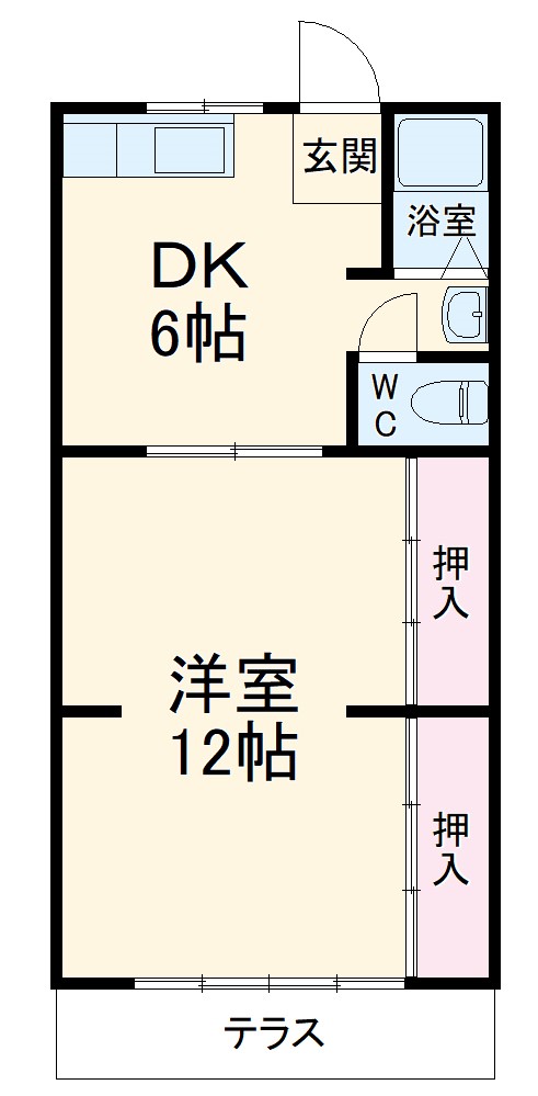 コーポことの間取り