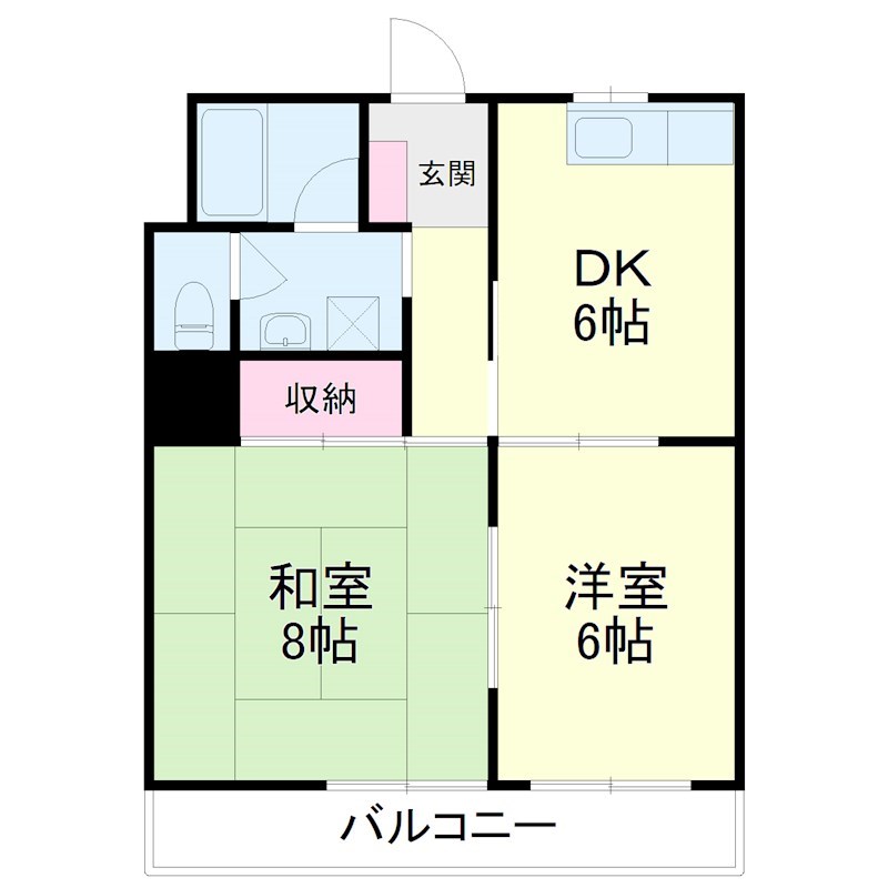 サンシャイン天王Ⅱの間取り