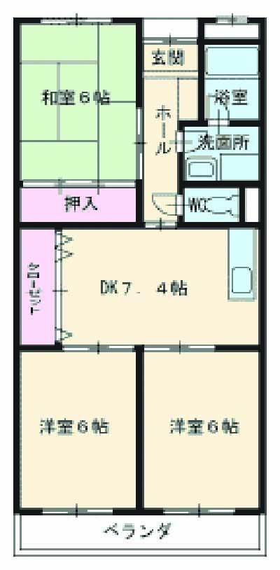 Wing1号館の間取り