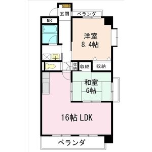 サウスヒルズ大清水の間取り