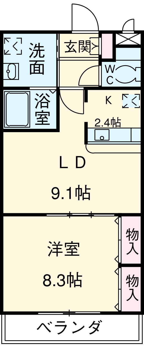 アンソレイユの間取り