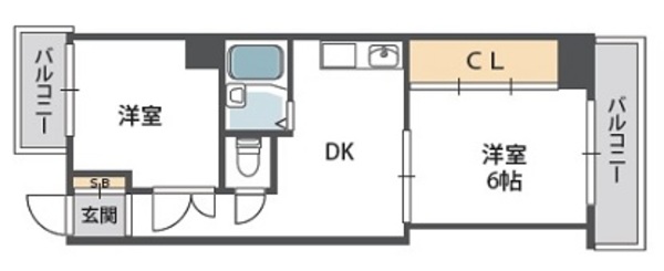 2/2 間取