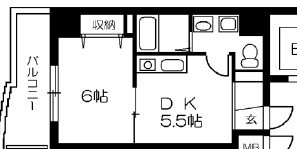 メゾンデノムラ東心斎橋の間取り
