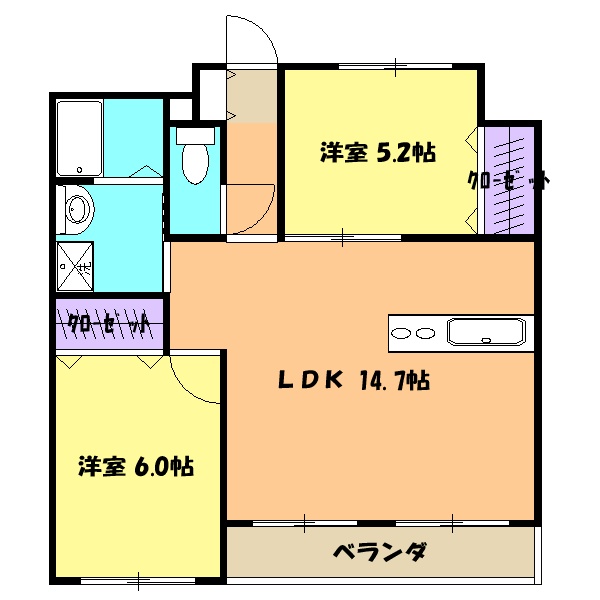 ベル・ウッドマンションの間取り