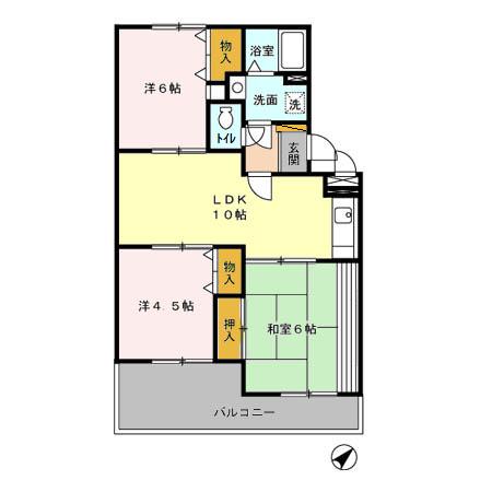 サニーハイツの間取り