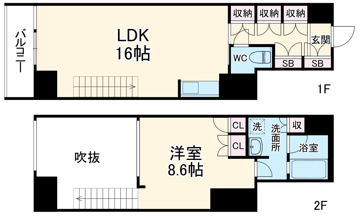 KDXレジデンス本町橋の間取り