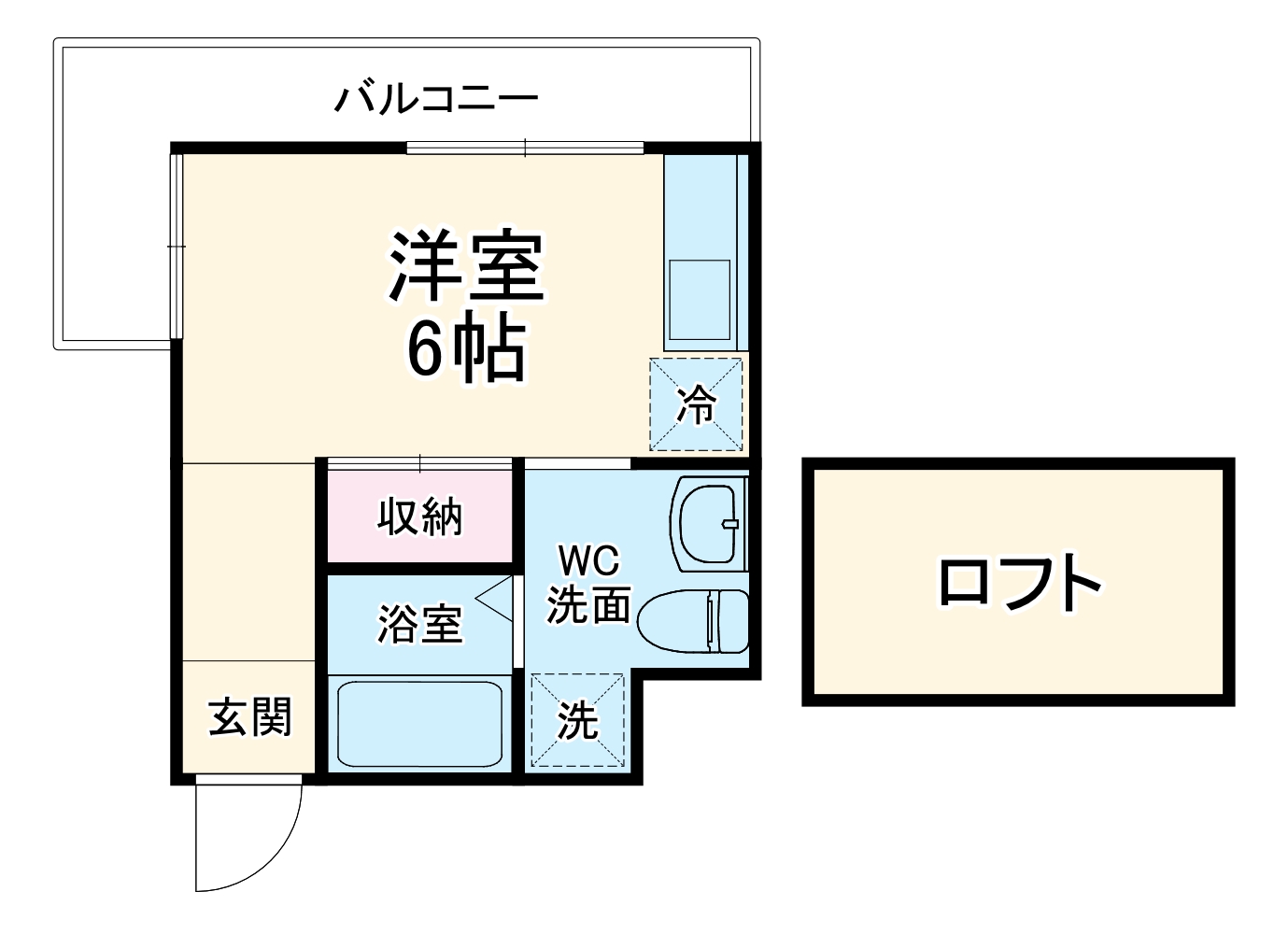 ロイヤルメゾンMINAMI SENBAの間取り