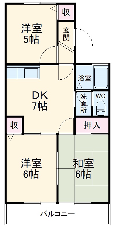 ガーデンホームズⅠの間取り