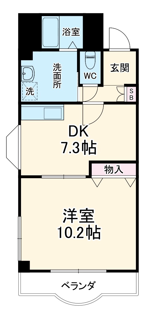 フォンティーヌ徳重の間取り