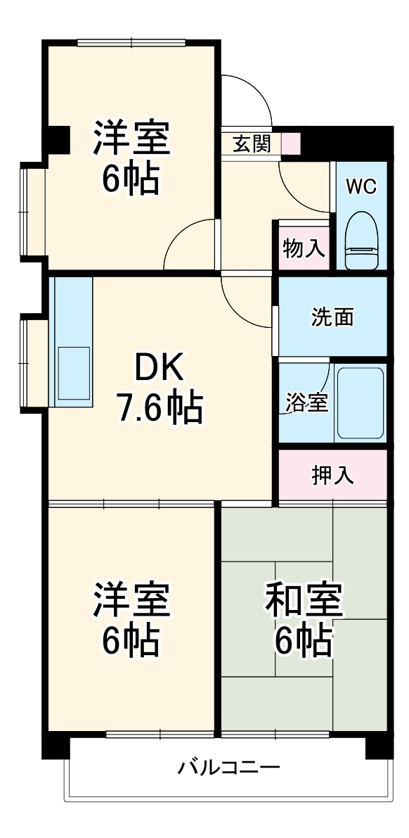シャトーレ滝ノ水の間取り