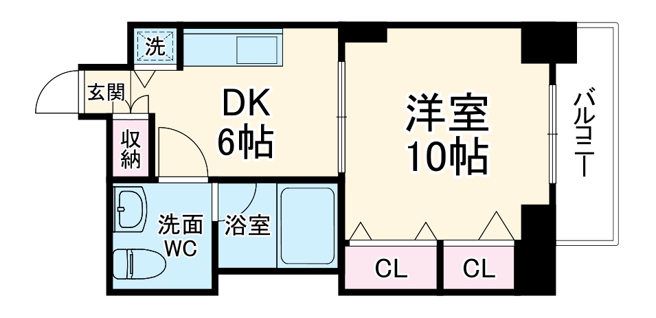 フローライト長堀橋の間取り