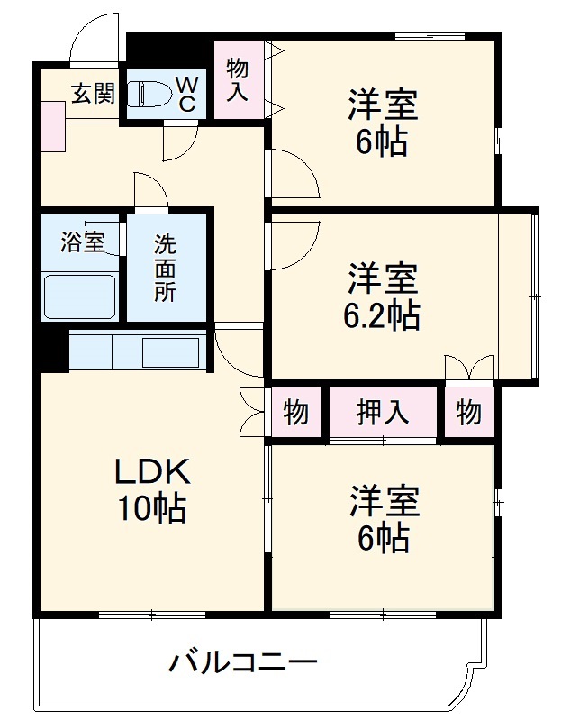 エクセル薮田Nの間取り