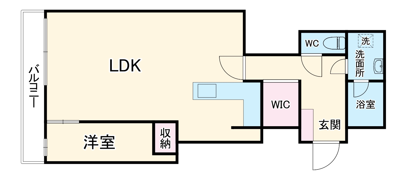 シティタワー堀江の間取り