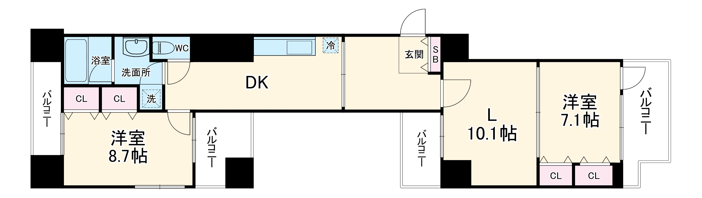 HORIE LUXの間取り
