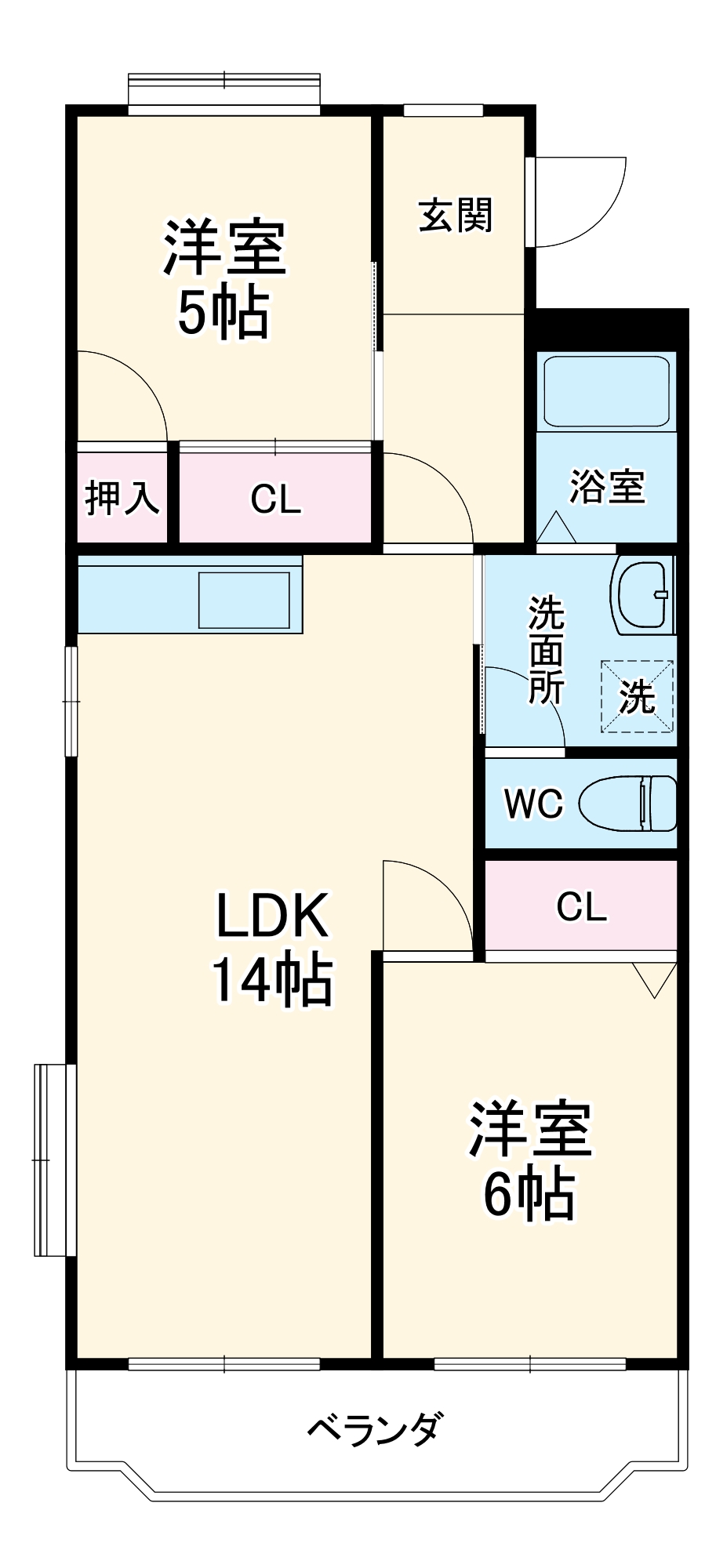 メリーメリーAの間取り