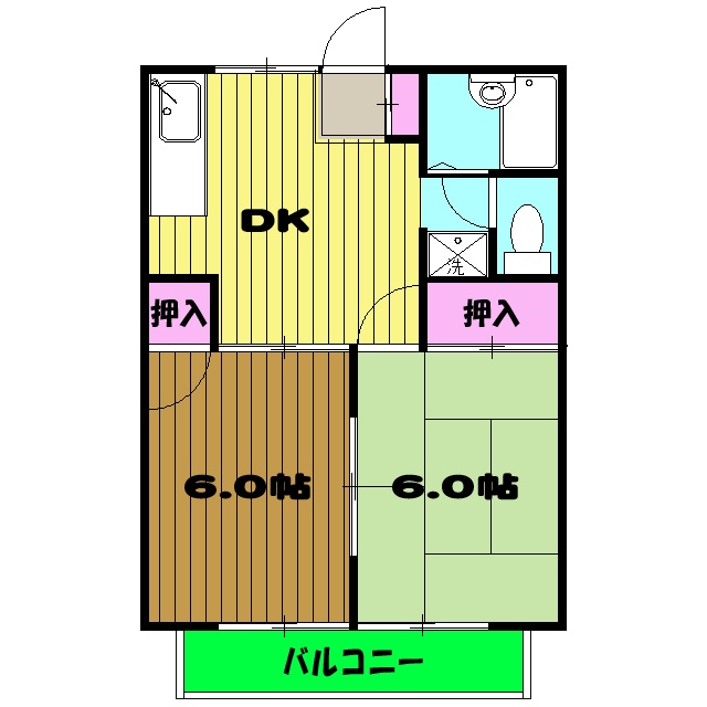 サンヴィレッジAの間取り