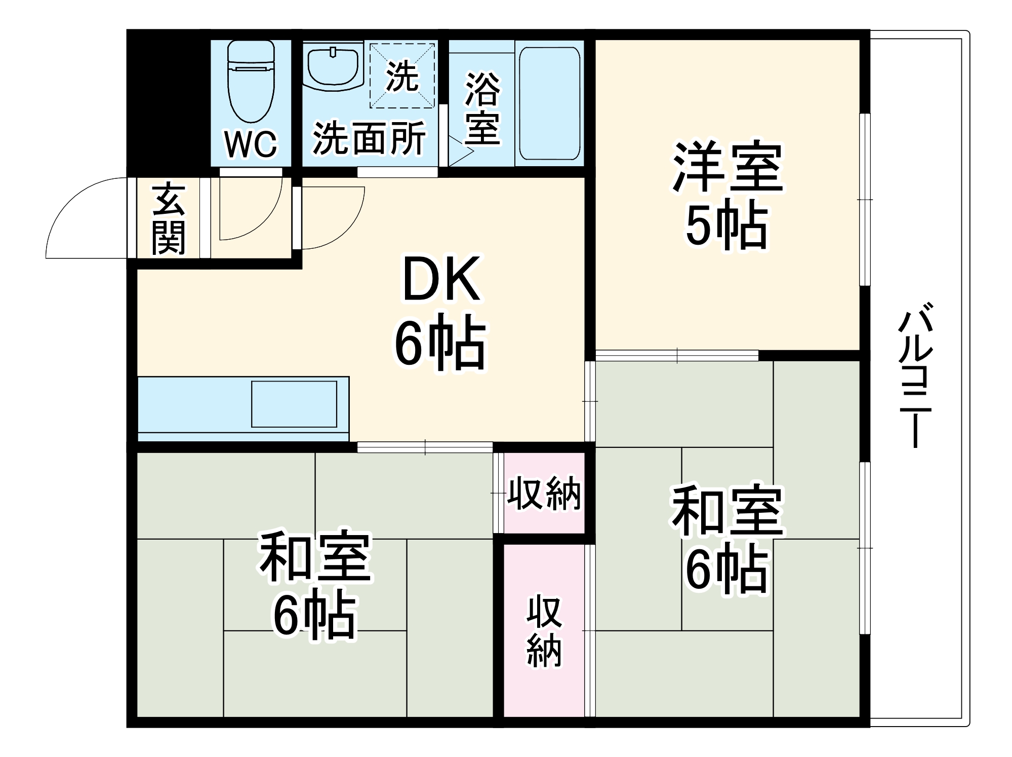 ベルフラワー山下の間取り