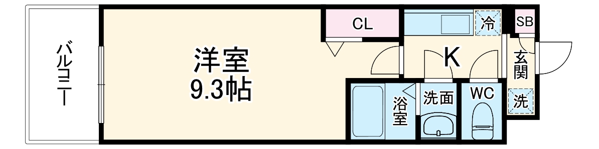 Luxe淡路の間取り